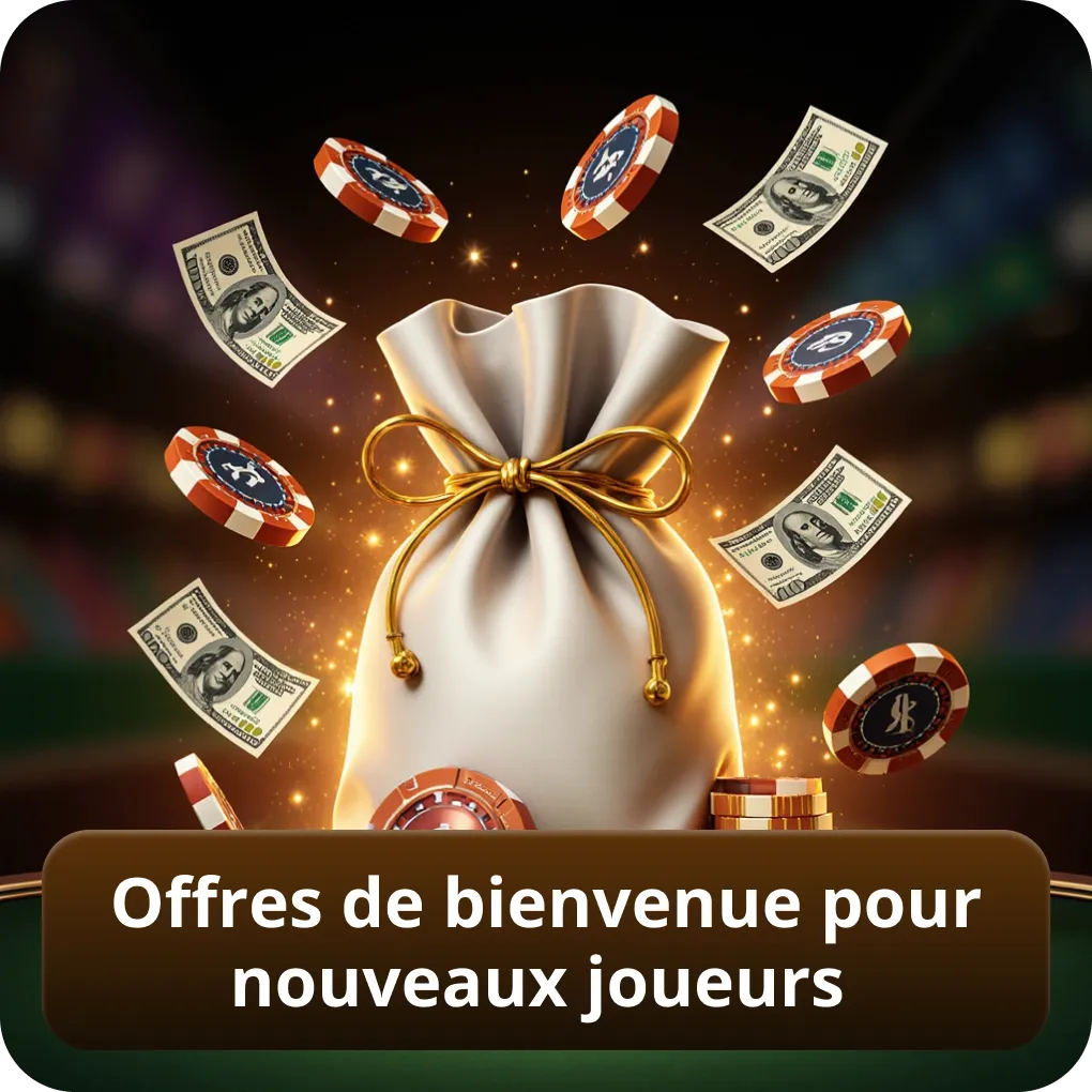Offres de bienvenue pour nouveaux joueurs