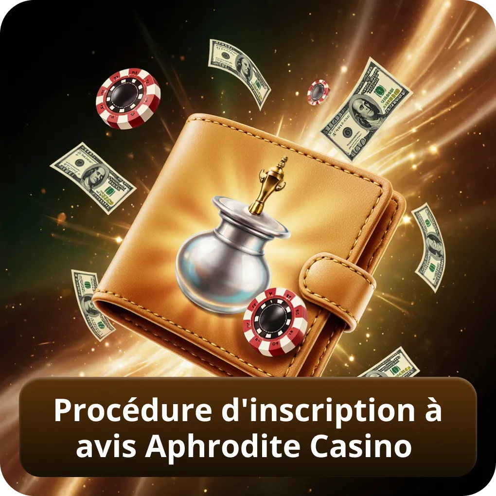 Procédure d'inscription à avis Aphrodite Casino