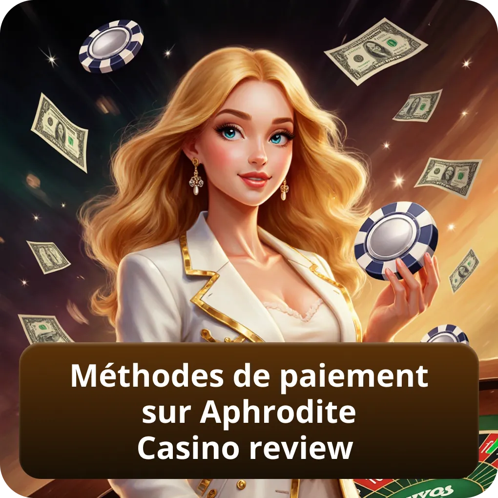 Méthodes de paiement sur Aphrodite Casino review