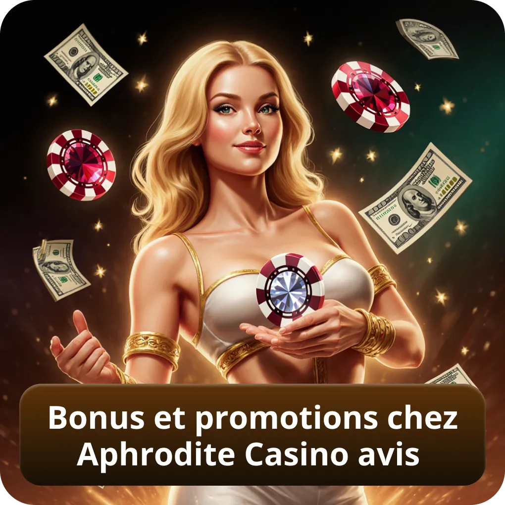 Bonus et promotions chez Aphrodite Casino avis